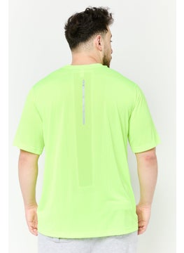 Adidas Men Sportswear Fit Short Sleeves Training T-Shirt, Green  - Image 3