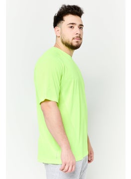 Adidas Men Sportswear Fit Short Sleeves Training T-Shirt, Green  - Image 4