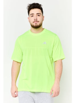 Adidas Men Sportswear Fit Short Sleeves Training T-Shirt, Green  - Image 1