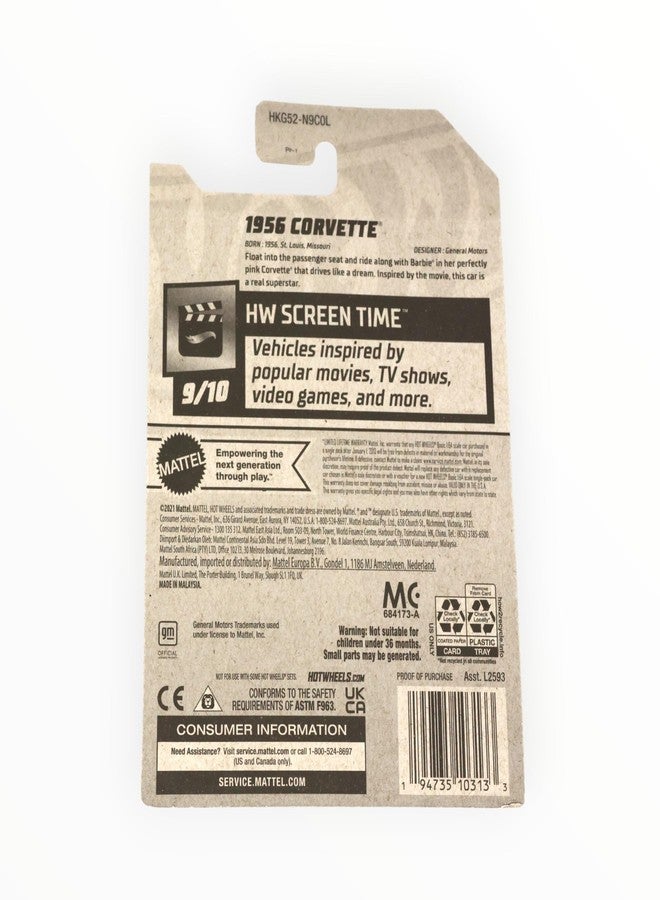 Hot Wheels 1956 Corvette, HW Screen TIme 9/10 [Pink] 183/250 - Image 3