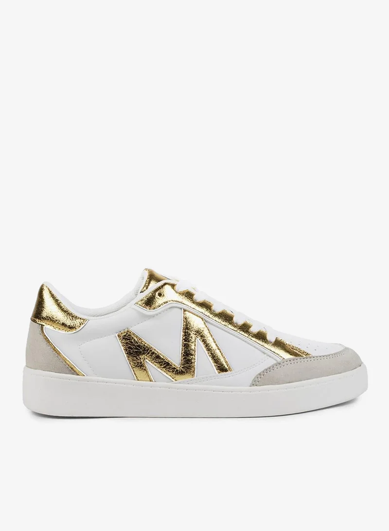 Lola Casademunt Metallic two-tone trainers