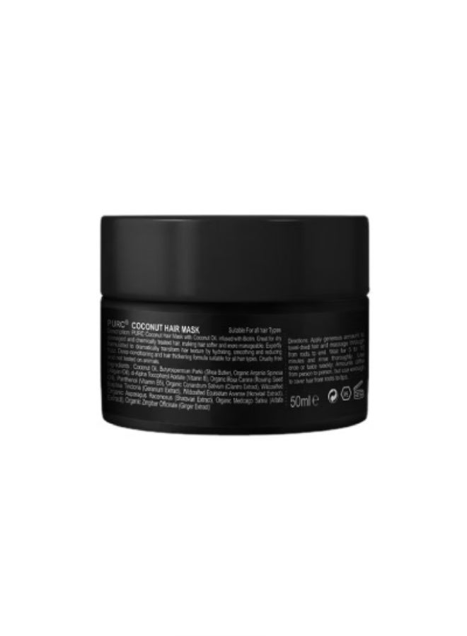 PURC Baked Oil Coconut Hair Mask 50ml – Deep Repair & Hydration Treatment for Dry, Frizzy, and Damaged Hair – Enriched with Natural Coconut Oil, Vitamin E & Fatty Acids for Smooth, Shiny, and Healthy Hair - Image 5