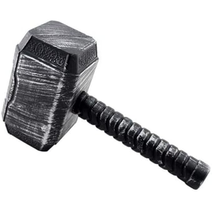 24CM HAMMER COSPLAY THUNDER HAMMER FIGURE WEAPONS MODEL KIDS GIFT MOVIE METAL MATERIAL AMERICAN SUPER HEROES WEAPEN - Image 1