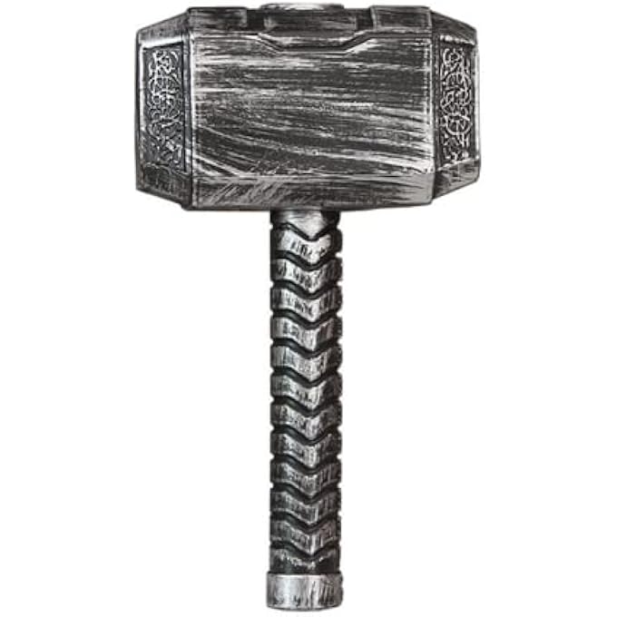 24CM HAMMER COSPLAY THUNDER HAMMER FIGURE WEAPONS MODEL KIDS GIFT MOVIE METAL MATERIAL AMERICAN SUPER HEROES WEAPEN - Image 2