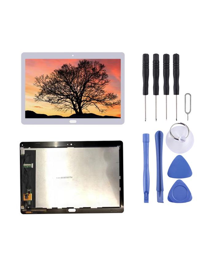 إيروريكس شاشة LCD بديلة OEM لجهاز Huawei MediaPad M3 Lite مقاس 10 بوصات BAH-AL00 مع محول رقمي كامل التجميع باللون الأبيض - Image 2