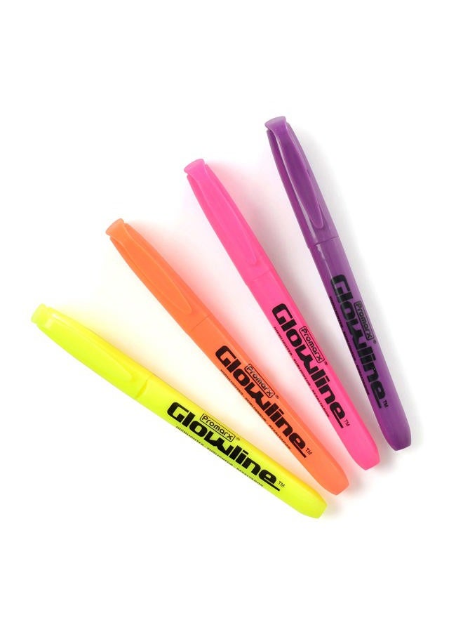 Promarx Pocket Stick Highlighters, Assorted Colors, 4 Count - Image 4