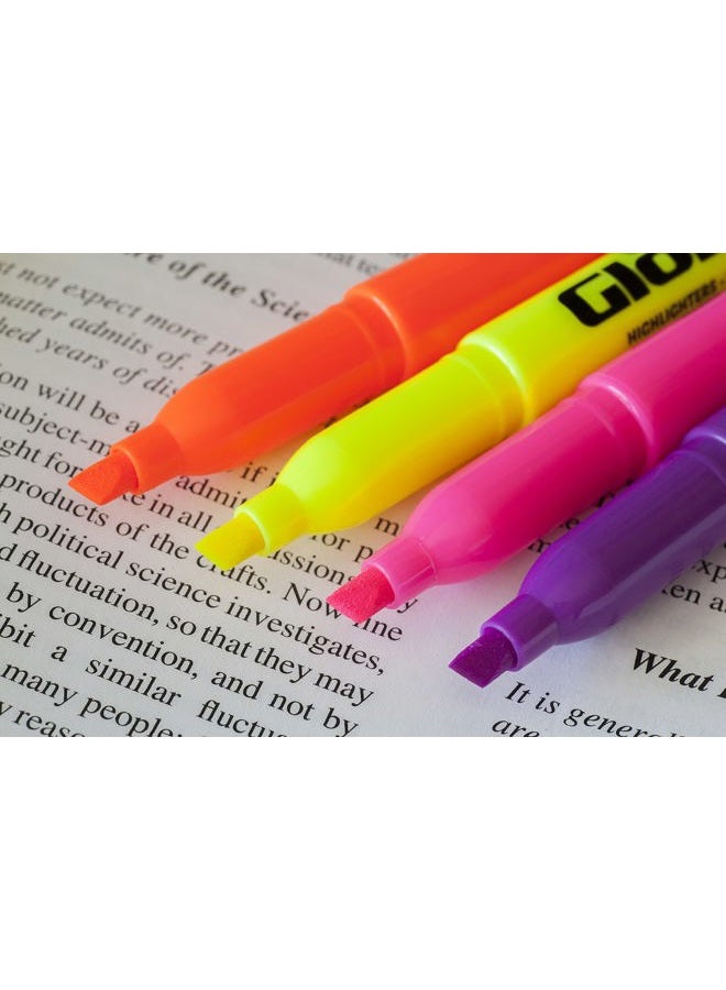 Promarx Pocket Stick Highlighters, Assorted Colors, 4 Count - Image 3