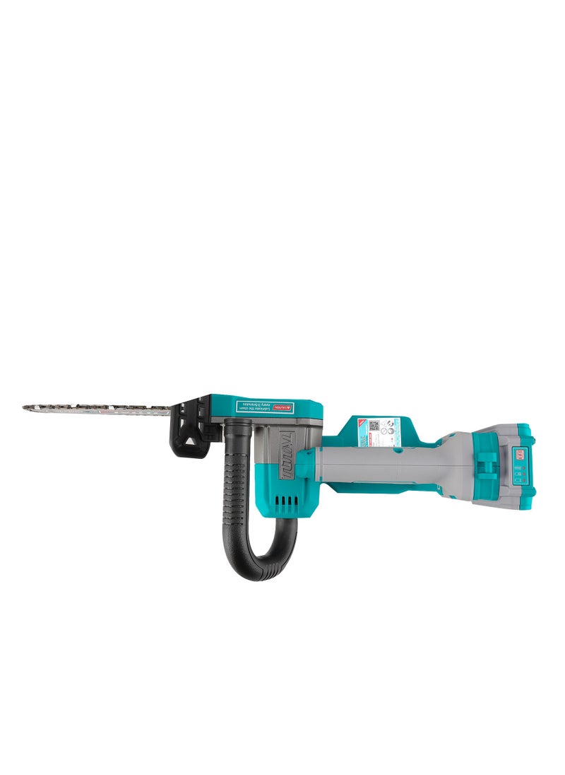 TOTAL - Super Total 20V Lithium-Ion Brushless Cordless Chain Saw - 8" Bar, 7.5m/s Speed, Includes Battery, Charger & Accessories for Easy Tree Cutting & Pruning TGSLI20851 - Image 1