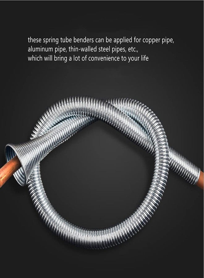 BRYHZKCM Spring Tube Benders Tubing Benders Spring for Pipe O.D.1/4, 5/16, 3/8, 1/2, 5/8 Inch Tube Bender Kit for Copper Aluminum Thin Wall Steel Tubing， 5 Pieces - Image 5