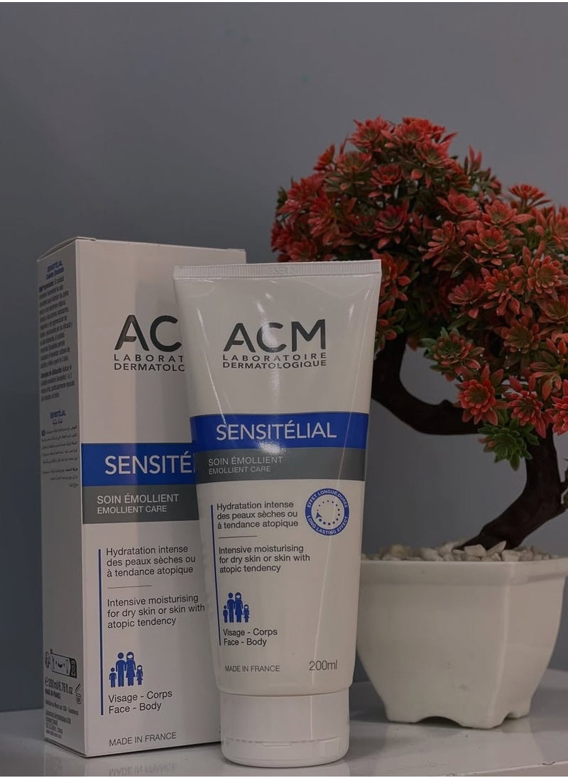 [2-Pack] Sensitélial Moisturizing Cream - Intensive Hydration for Sensitive Skin (200mL x 2)