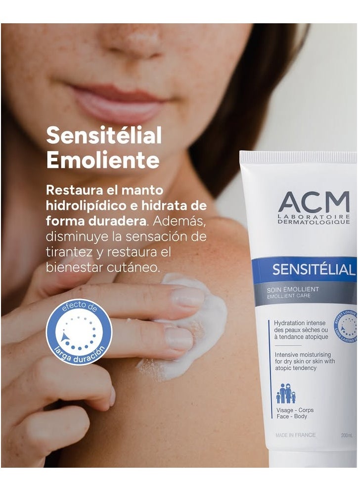 [2-Pack] Sensitélial Moisturizing Cream - Intensive Hydration for Sensitive Skin (200mL x 2)