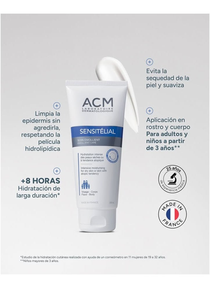 [2-Pack] Sensitélial Moisturizing Cream - Intensive Hydration for Sensitive Skin (200mL x 2)