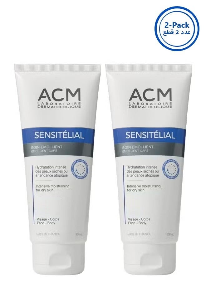 [2-Pack] Sensitélial Moisturizing Cream - Intensive Hydration for Sensitive Skin (200mL x 2)