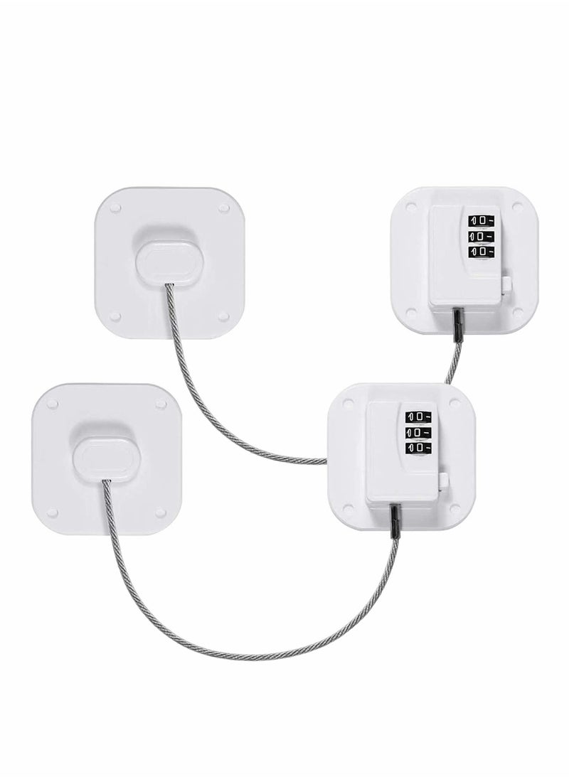 Excefore Refrigerator Lock Combination with Digital Password, Easy to Install Child Safety Cabinet Lock for Kitchen Cabinet Lock  - Image 1