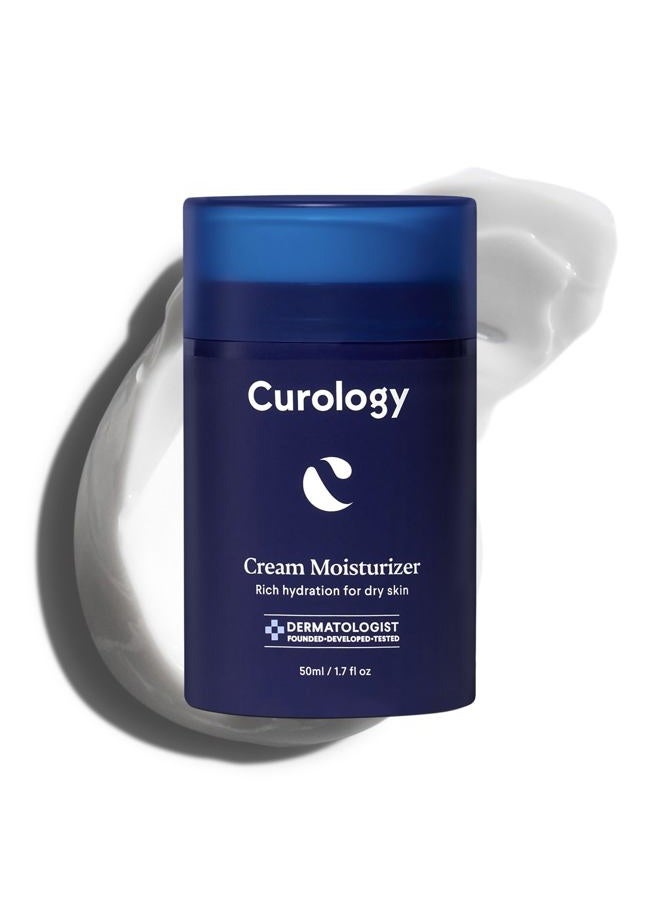 Curology Cream Moisturizer, Rich Hydrating Face Lotion for Dry Skin, with Shea Butter and Hyaluronic Acid, 1.7 fl oz - Image 1