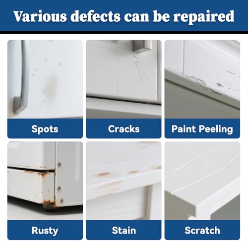 DWIL White Touch Up Paint - Multi Surface Touch Up Paint Pen, Scratch Repair for Wall, Door, Cabinets, Metal, Appliance, Wood, Furniture, 1.5 Fl Oz (Semi Gloss, Vanilla White) - Image 4