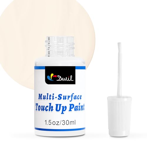 DWIL White Touch Up Paint - Multi Surface Touch Up Paint Pen, Scratch Repair for Wall, Door, Cabinets, Metal, Appliance, Wood, Furniture, 1.5 Fl Oz (Semi Gloss, Vanilla White) - Image 1