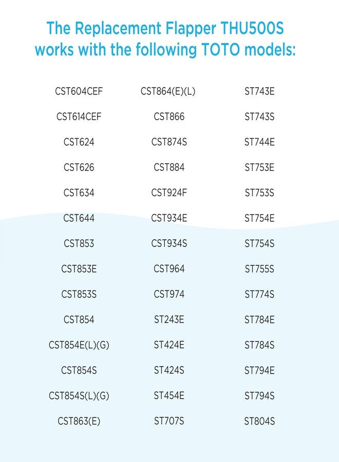 توتو صمام بديل من TOTO® لخزانات صمام التنظيف TOTO المختارة مقاس 3 بوصات - THU500S - Image 5
