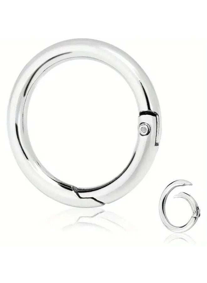 40pcs Zinc Alloy Spring O Ring Clips Large Quick Release Snap Hooks Durable Metal Fasteners - Image 2