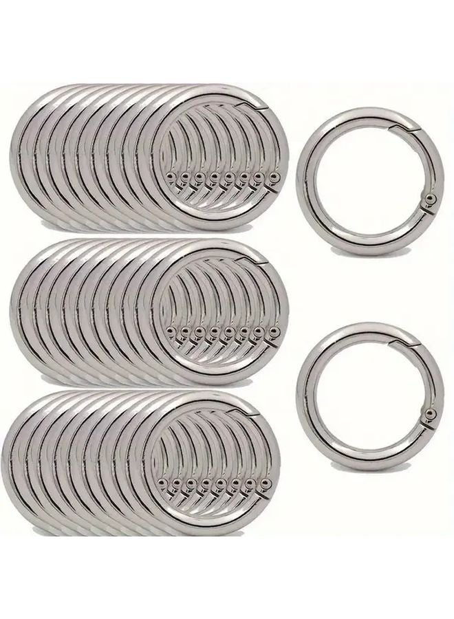 40pcs Zinc Alloy Spring O Ring Clips Large Quick Release Snap Hooks Durable Metal Fasteners - Image 4
