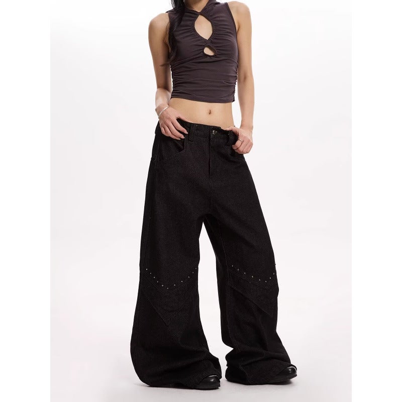Unisex Classic Denim Jeans Loose Fit Daily Outdoor Wear - Image 5