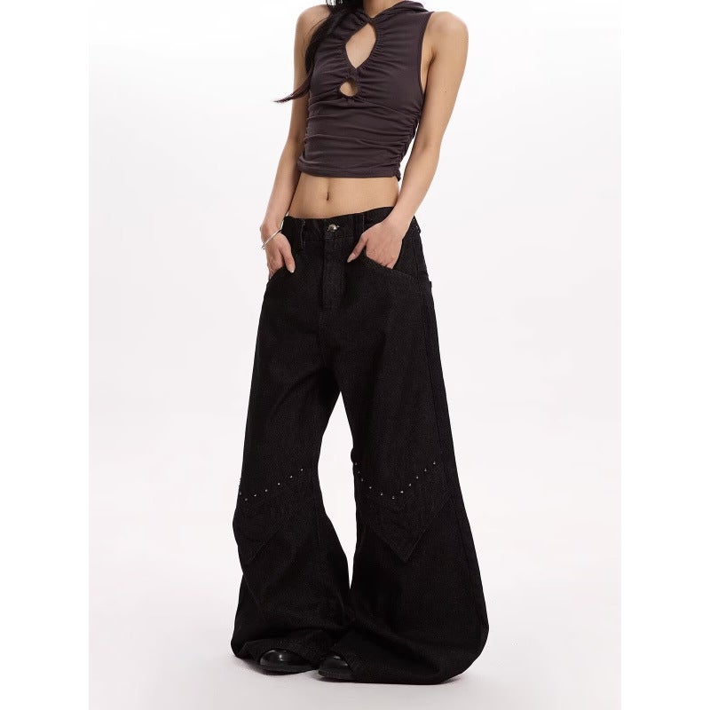 Unisex Classic Denim Jeans Loose Fit Daily Outdoor Wear - Image 2