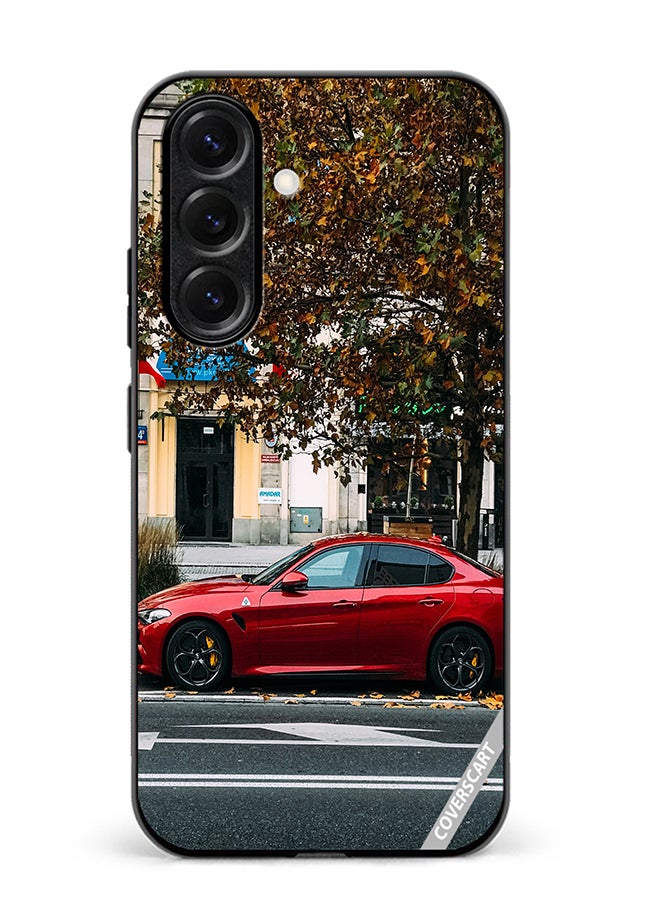 Protective Case Cover For Samsung Galaxy S25 Alfa Romeo Guilia Design Multicolour
