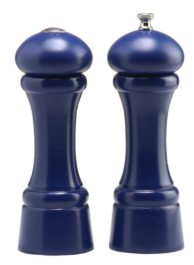 Chef Specialties 8 Inch Windsor Pepper Mill and Salt Shaker Set - Cobalt Blue - Image 1