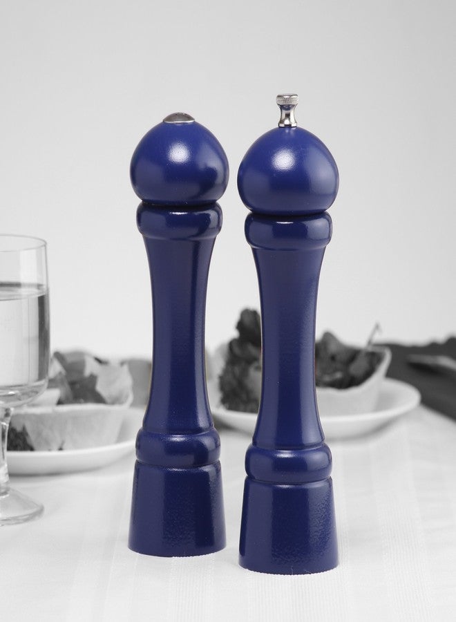 Chef Specialties 8 Inch Windsor Pepper Mill and Salt Shaker Set - Cobalt Blue - Image 5