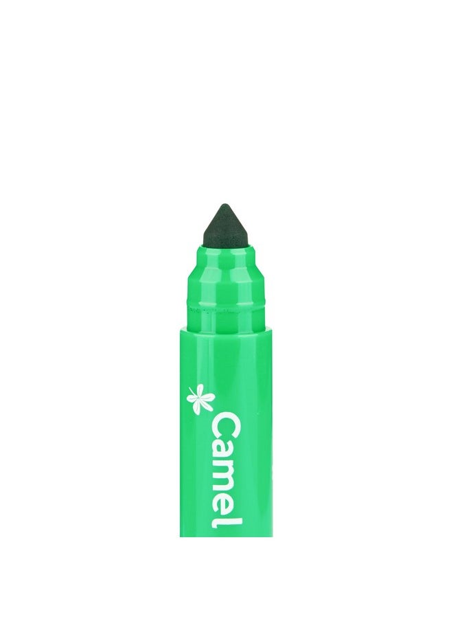 camel Camel Washable Colour Markers 12 Shades (lid Colour May Vary)  - Image 5
