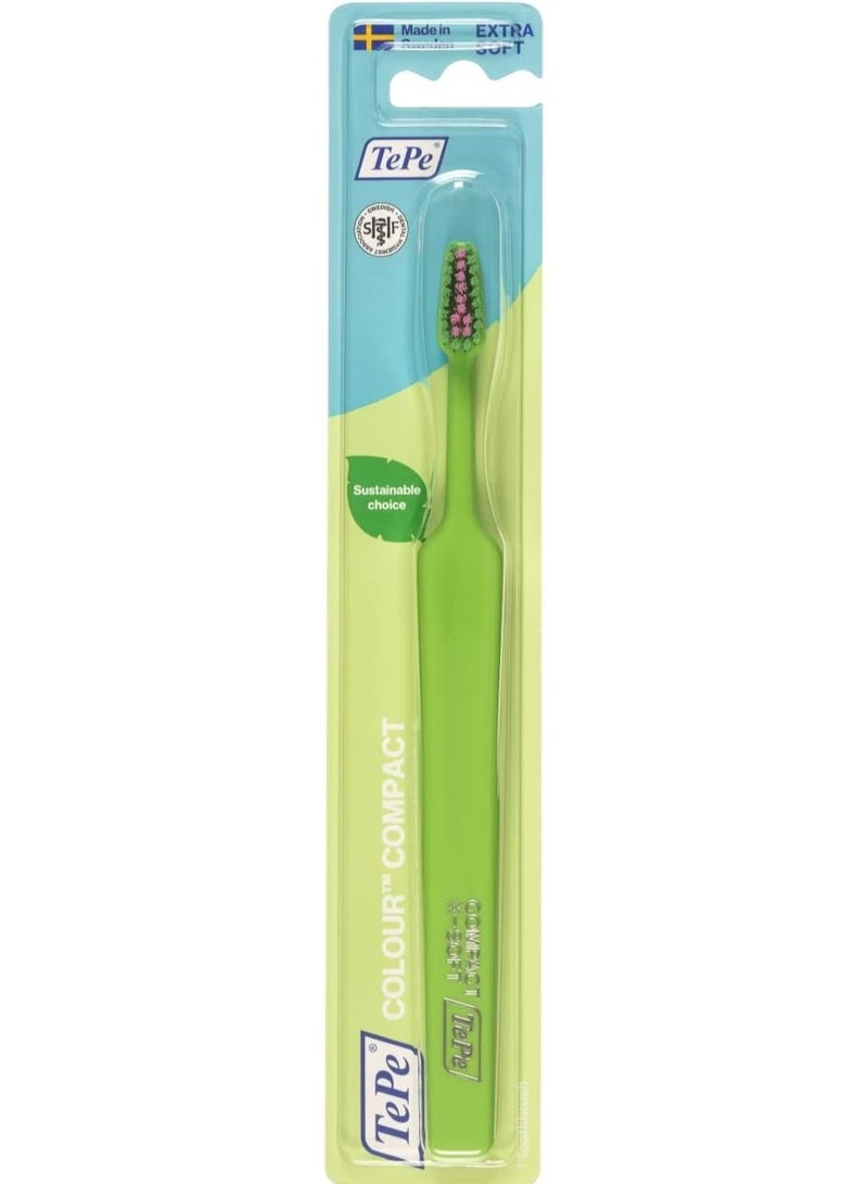 Tepe Color Compact Toothbrush Ultra Soft  Green - Image 1