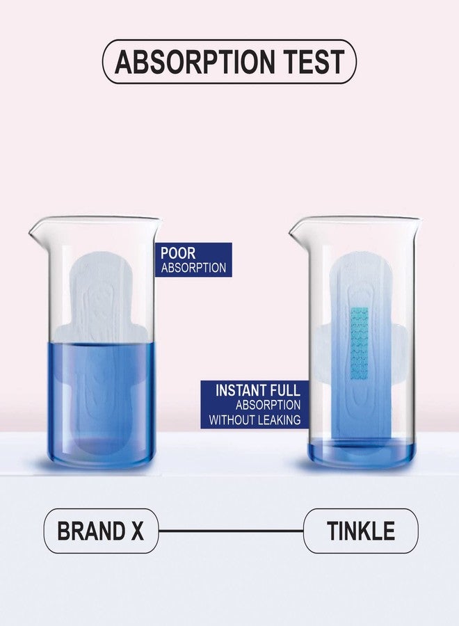 تنكل فوط صحية تينكل سيلك للفتيات المراهقات | فوط صحية فائقة الرقة والامتصاص | ناعمة كالحرير، لا تسبب طفحًا جلديًا | مقاس صغير/عادي، 19 فوطة مع كيس للاستخدام مرة واحدة | مناسبة لأول دورة شهرية، وللأيام المتوسطة إلى الغزيرة - Image 5