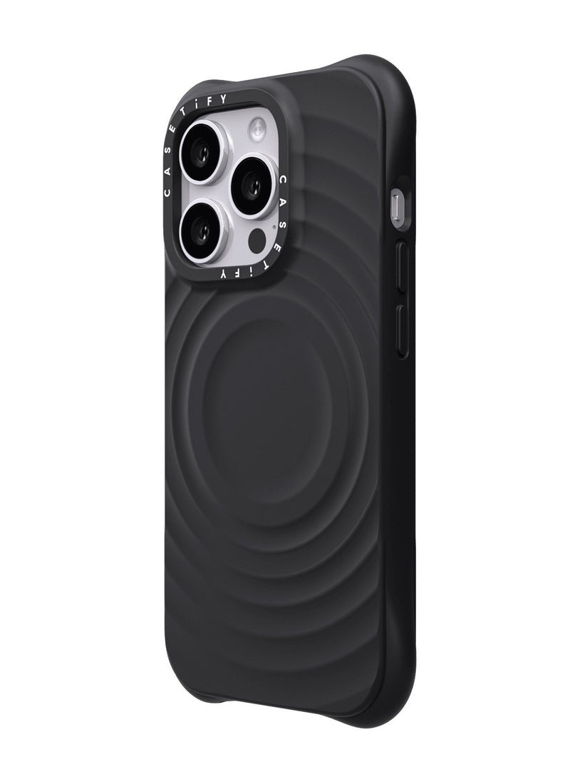 Casetify Ripple iPhone 14 Pro Max/15 Pro Max/16 Pro Max Case Wave Textured Compatible with MagSafe Black  - Image 3