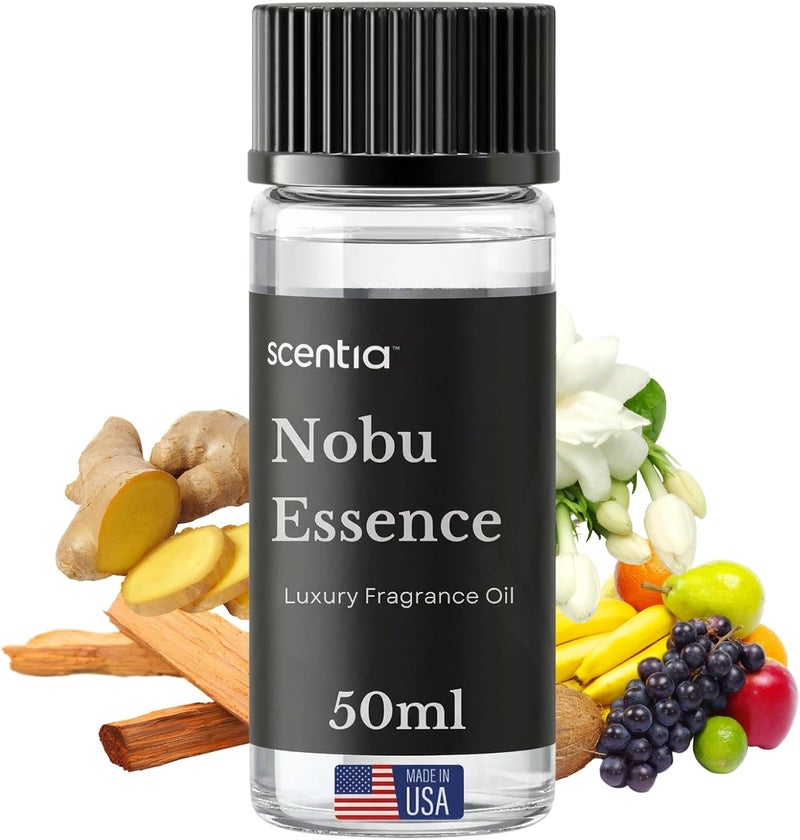 SCENTIA زيت معطر سينشيا للفندق مستوحى من عطر فندق نوبو - 50 مل 1.69 أونصة سائلة - مزيج الزيوت العطرية الياسمين، الزنبق، الصندل والحمضيات المنعشة للمبخرات فوق الصوتية والباردة - جوهر نوبو - Image 1