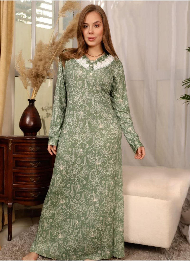 لمسة - عباية صيفي قطن بيتى للنساء - Image 1