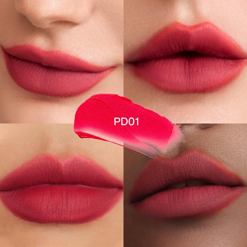 INTO YOU Matte Liquid Lipstick for Women, Canned Long Lasting Red Lipstick Waterproof with Lip Brush, No Transfer, High Pigmented with Lightweight Lip Mud Texture(PD01) - Image 3