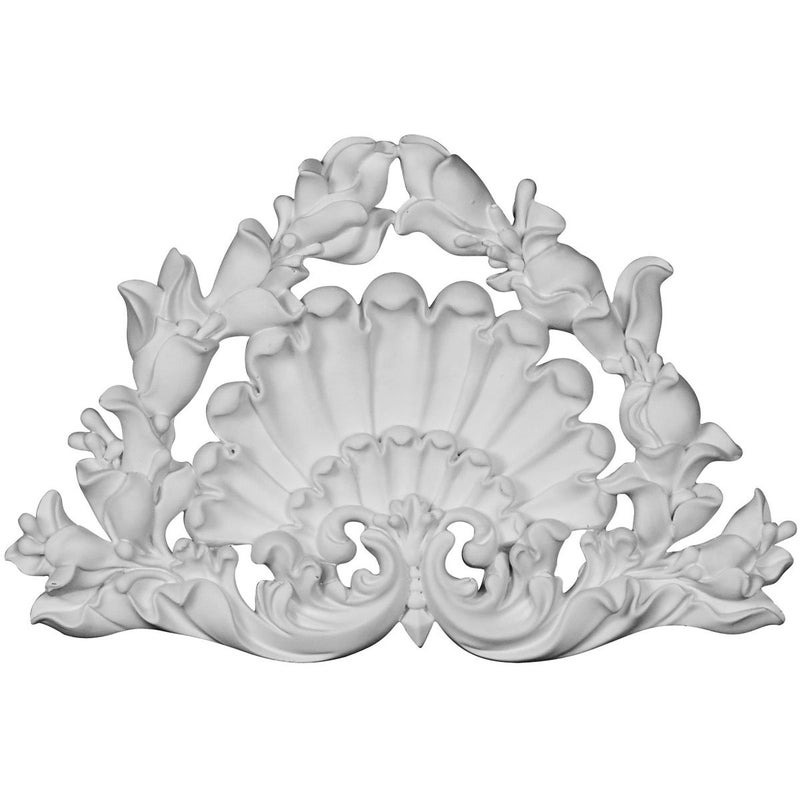 Ekena Millwork ONL08X05X00SH Shell Center Urethane Onlays, 8 1/4"W x 5 1/4"H x 5/8"P, Primed - Image 5