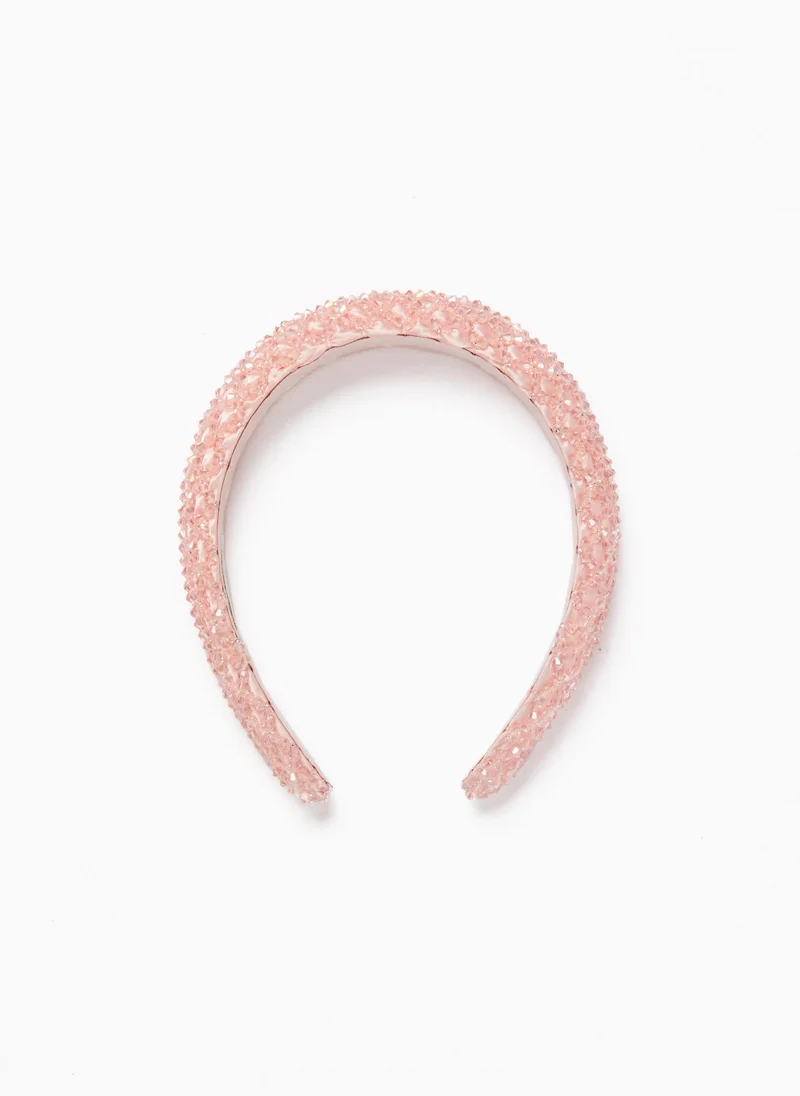 زيبي Zippy Fabric Alice Band with Beads for Girls