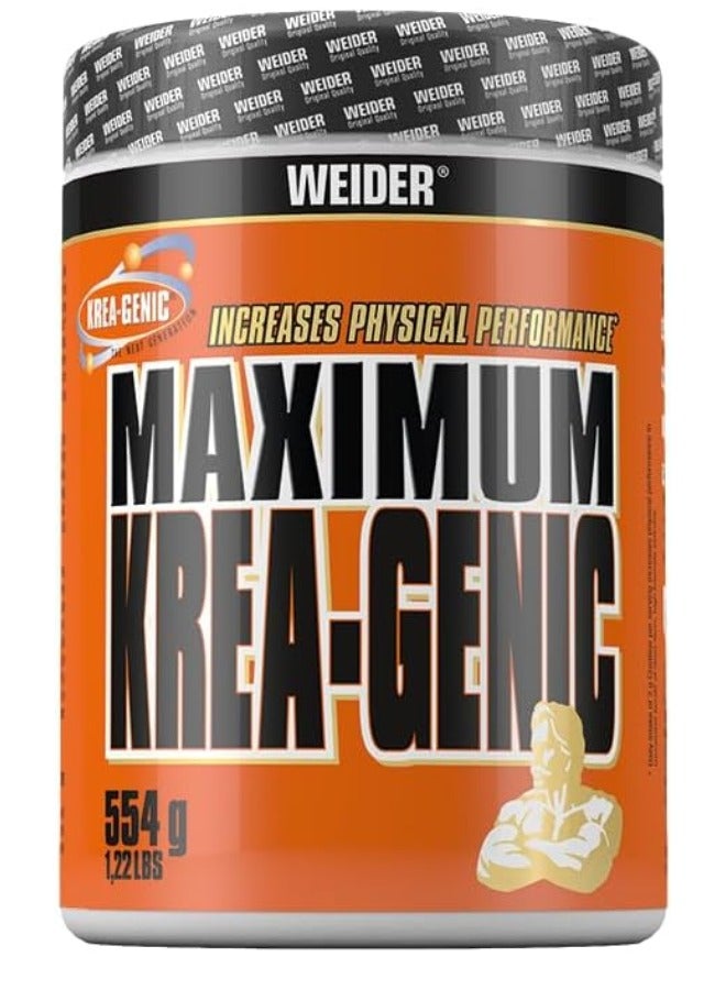 Weider Maximum Krea-Genic 554g - Advanced Buffered Creatine for Enhanced Muscle Performance