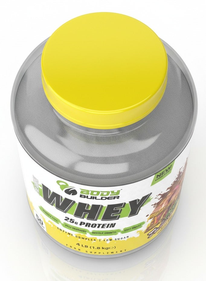 Body Builder Premium Whey Protein Powder Crispy Dubai Chocolate Style Kunafa 4 LB - Image 2