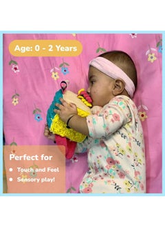 Shumee Shumee Sensory Crochet Cube for Babies (0-2 Years) | 100% Organic Cotton Knitted | Multifunction Sensory Toy | Imaginative Plush Toy | Educational & Learning Baby Toys  - Image 5
