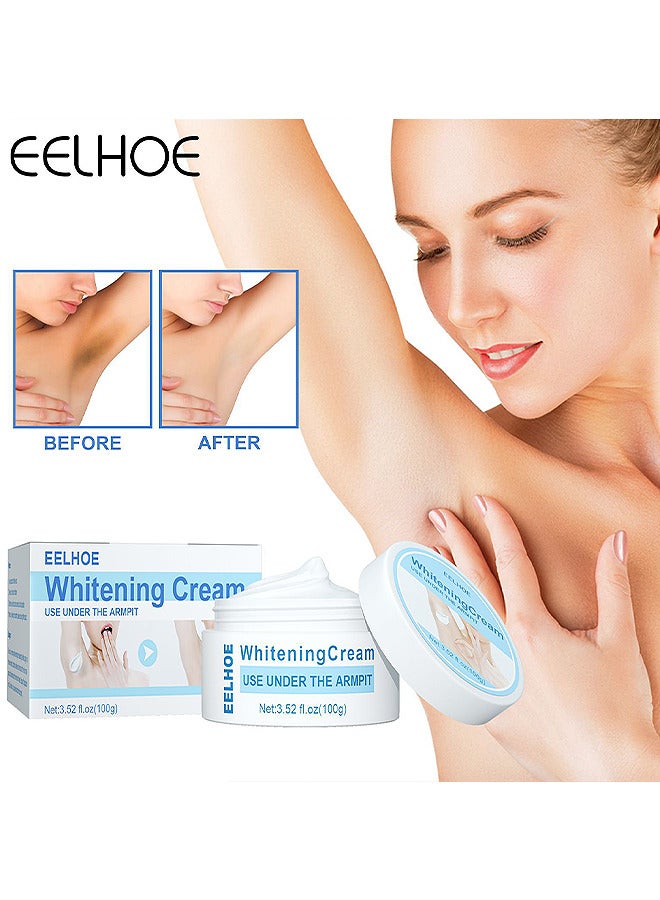 EELHOE Whitening Cream - Dark Spot Corrector For Face And Body - Underarm Cream - Brighten And Moisturizes For Armpit Neck Knees - Body White Remove Melanin 100G - Image 1