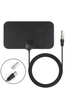 Indoor TV Aerial, High Definition 4K Digital TV Antenna, with 50+ Miles Range 360°Reception, Clear Picture & Sound, 3.6Meter Coax HDTV Cable, for Local Channels and Freeview TV with Signal Booster