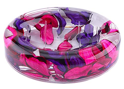 Locco Decor 4 Piece Acrylic Liquid 3D Floating Motion Bathroom Vanity Accessory Set Leaf - Image 5