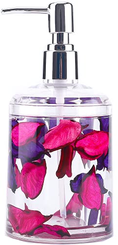 Locco Decor 4 Piece Acrylic Liquid 3D Floating Motion Bathroom Vanity Accessory Set Leaf - Image 2