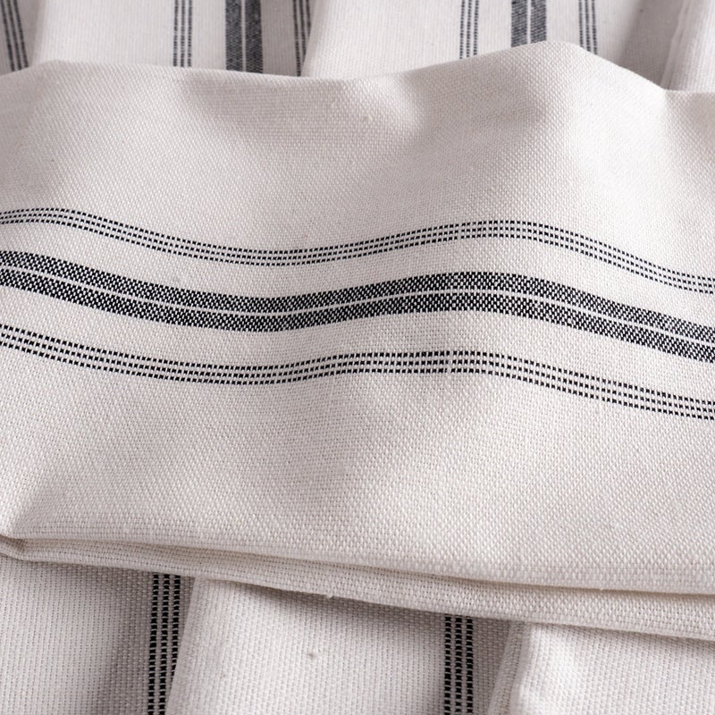 KAF Home Classic Farmhouse Stripe Kitchen Towels, Pure Cotton Dish Towels, Towel Dish Cloths for Cooking, Cleaning, and Dining, Set of 12, Charcoal - Image 4