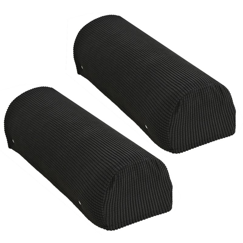 A pair of Sofa Armrest Cover Household Polar Fleece Removable And Washable Sofa Elastic Protective Cover Non Slip Four Seasons Universal - Image 1