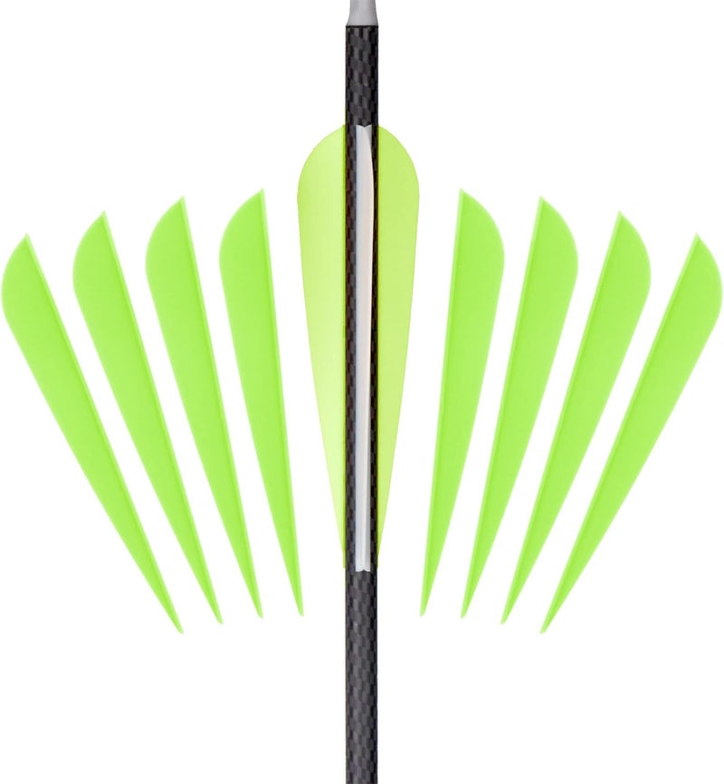 Letszhu Arrows Vanes 4 Inch Plastic Feather Fletching for DIY Archery Arrows 50 Pack… - Image 2