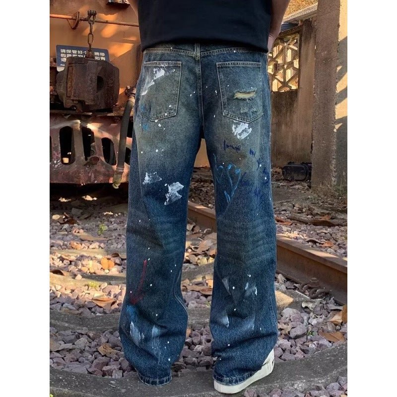 Unisex Casual Daily Denim Jeans - Image 4