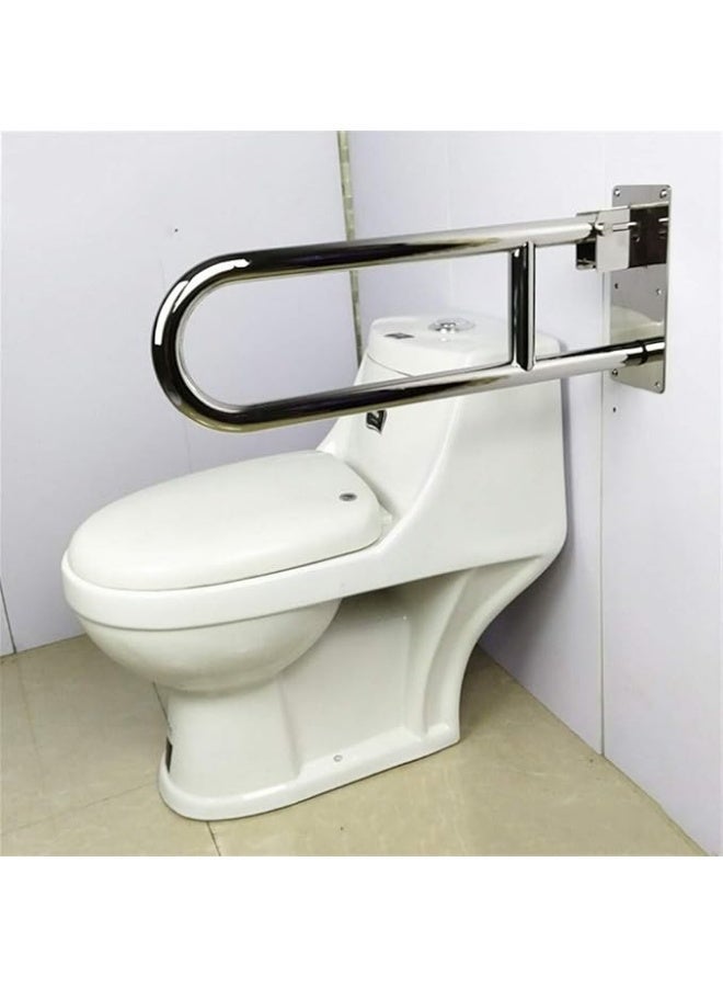 Stainless steel foldable toilet safety bar – bathroom wall grab bar for elderly and disabled support with a strong and durable handle - Image 3